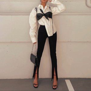 Zara Ottoman Split Hem Leggings - NWT XS